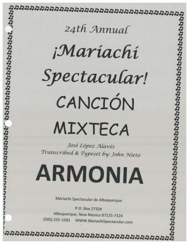 La imagen puede contener una previsualizacion de una partitura